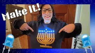 LED Light-Up Menorah Sweater Tutorial