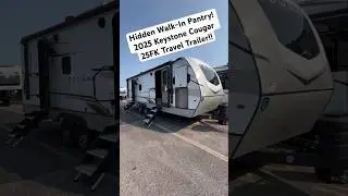 Awesome 2025 Keystone Cougar 25FK Travel Trailer! Huge Hidden Walk-In Pantry