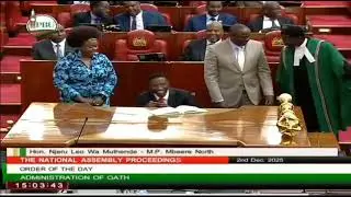 Leonard Leo Wa Muthende sworn in as  Mbeere North Member of Parliament 