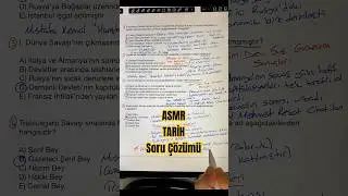 ASMR TARİH Soru &Ccedil;&ouml;z&uuml;m&uuml; #asmr #tarih #kpss #t&uuml;rk&ccedil;easmr #soru&ccedil;&ouml;z&uuml;m&uuml;