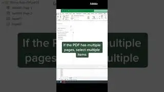 PDF to Excel #shorts #msexcel #gsheets #excel