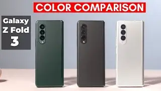 Samsung Galaxy Z Fold 3 Color Comparison!