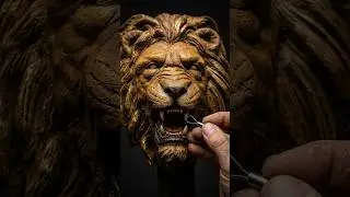Lion Head Sculpture &ndash; From Clay to Resin  #sculpture #clay