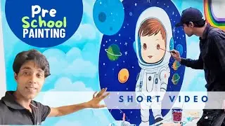 School Baundry #Wallpainting #carton art work 🎨🎨🔥🔥#bareilly @mr.art-wala