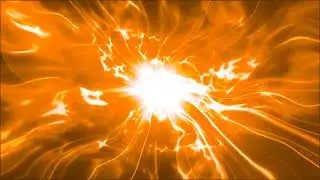 orange light fractal smoke swirl background loop animation