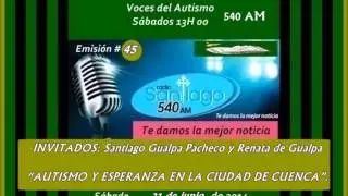 Radio SANTIAGO P45: INVITADOS: Santiago Gualpa Pacheco y Renata de Gualpa  al 2014.06.21 .