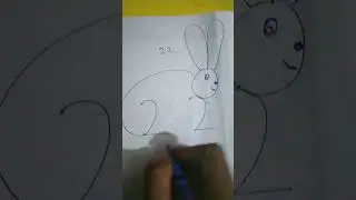 How to make a rabbit with 22 number#art #drawing #easy way#🙏🙏