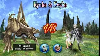 Toram Online - Duo VS Volgagon Lv 220 (Katana Gameplay)