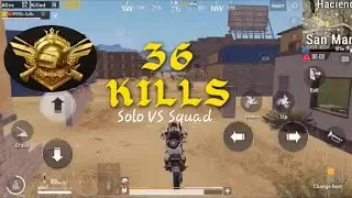 36 KILLS!! SOLO VS SQUAD PUBG Mobile Most Intense Match Must Watch Coffin Miramar Destruction