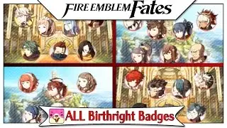 Fire Emblem Fates - ALL 27 Birthright Badges From Nintendo Badge Arcade! [Free Plays Included]