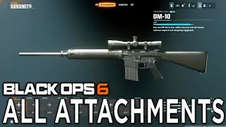 All Attachments of DM-10 in Black Ops 6 BETA Gunsmith Showcase