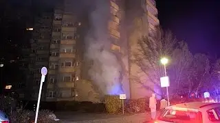 Berlin-Siemensstadt: Kellerbrand in Hochhaus, zwei Personen wurden verletzt