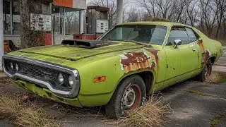 1971 Plymouth Road Runner 440 Full Rebuild - Abandoned Mopar Muscle Restored to Glory | ASMR