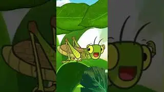 Grasshoppers!🦗The Jumping Wonders of Nature #kidsvideo #viralvideo #learning #animation #grasshopper
