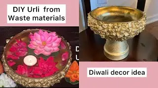 Diy Urli with Plastic Bowl/ Diwali Decor idea/ Indian home decor / Festive Decor