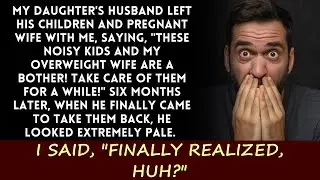 My daughter's husband left his wife and kids with me, and six months later, he returned to witness..