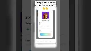Today Tresure NFT Offer apply an Trade/ reservation process #tresurenft #nft #nftplatform #nftincome
