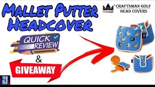 Mallet Putter Headcover. Craftsman Golf.