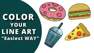 Color your Line Art [ Easiest Way ]