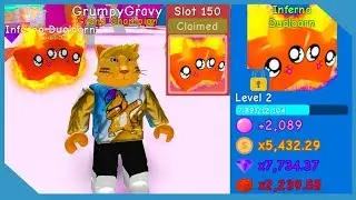 Inferno Dualcorn Pet! All 150 Toy Rewards! Roblox Bubble Gum Simulator