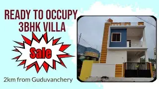 📞9840015245💥Walkthrough - 3BHK Duplex villa in Guduvanchery #chennai#veedu#newVilla#viral#sale#home
