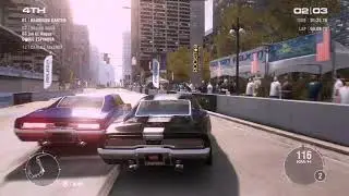 Grid 2 | Chicago Wabash Run | The Great Race & Best Finish With Dodge Charger R/T '70 Gameplay PC