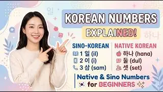 Korean Numbers Explained! | Native & Sino Numbers for Beginners