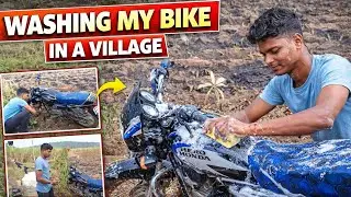 गांव में ऐसे धोई अपनी बाइक 🚿 | Village Bike Wash#indianvlog#bikewashing#bikewash#villagevlog#vlog