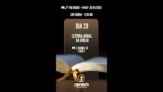 430.P&Atilde;O DI&Aacute;RIO - Leitura b&iacute;blica dia 29 - 2 Samuel 17 - 1 Reis 1 - O Livramento, o Lamento e o Altar