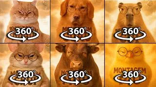360&deg; VR Animal Phonk Gallore: Montagem Miau vs Guau vs Cui vs Chui vs Muu vs Pio