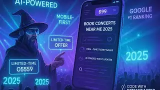 🎤 Code With Bitwizards&rsquo; $99 Concert Website 2025: Book Tickets Instantly + AI Live Updates! 🧙♂️