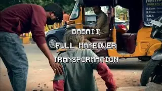 BABAII nii Manchinga ready chesinam(Makeover)-His First Haircut After Years.