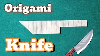 How to fold/craft origami paper Knife// diy knife #diy #craft #knife #chaku #origami #folding 