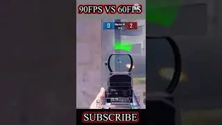 90FPS VS 60FPS - PUBG MOBILE #shorts