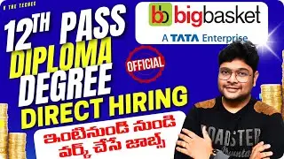 Latest Remote jobs | Big Basket Biggest Hiring | 12th Pass to Degree | Direct Interview|V the Techee