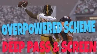 2 GLITCH PLAYS IN 1! OVERPOWERED DEEP PASS & SCREEN WITH EXTRA BLOCKS! BEST MADDEN 18 STEELERS BOOK