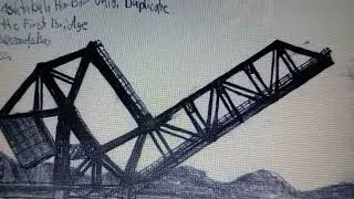 JM drawbridge Strauss Bascule Bridge in operation Ashtabula, Ohio