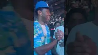 Tyler the Creator watching 50 Cent with Big Boy 🎶