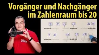 Vorgänger und Nachgänger im Zahlenzaum bis 20 - Grundschule - Klasse 1