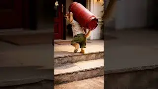 Poor puppy work hard for his little sister #shorts #ytshorts #trendingshorts #new