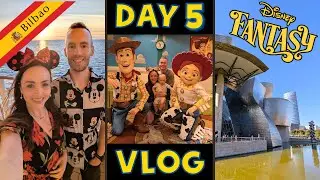 🎉 Disney Fantasy, Bilbao, Spain | 7-Night Western Europe Cruise | Day 5 Vlog 🚢✨