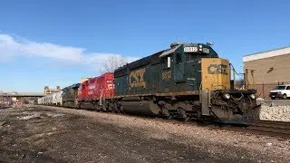 CSX SD40-2 Leading a Detoured CP 474