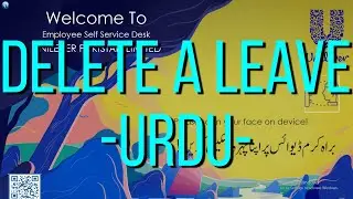 2- How to Delete a Posted Leave in KIOSK | (Urdu) | Fully Explained