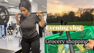 After Work Evening Routine ✨ Gym, Grocery Shopping & Simple Cooking | Mini Vlog