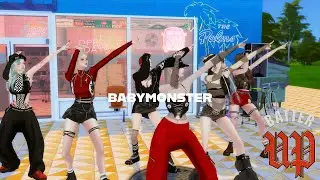 Sims 4💖 -  BABYMONSTER - 'BATTER UP' Dance Cover(심즈4) 【シムズ4】 K-POP