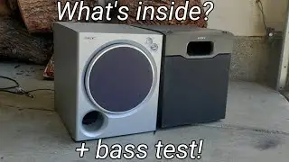 Thrift store sony subwoofers! What's inside? (SA-WMSP87  &  SA-WMSP2)
