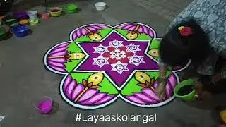 தைப்பூச கோலம் அழகிய எளிய ரங்கோலி kolam rangoli simple easy daily கோலம் எளிய ரங்கோலி viral short reel