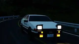 《頭文字D》 Initial D -  AE 86  （akina downhill）｜《BLENDER Cinematic 》