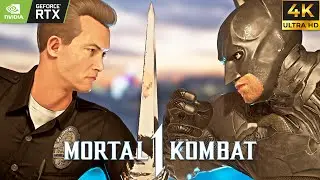 T-1000 Vs Batman Hardest Fight | Mortal Kombat 1