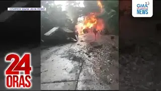 Tanker truck, bumangga sa 3 ibang sasakyan bago nagliyab | 24 Oras